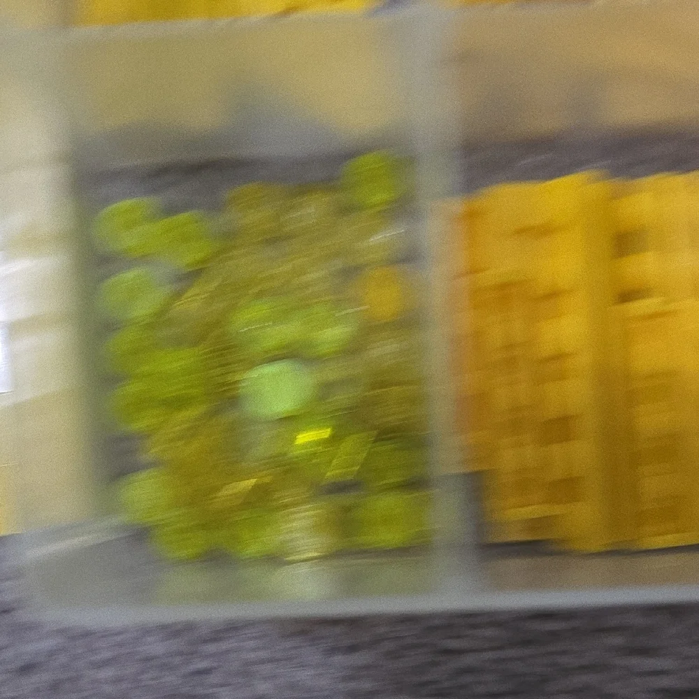 LEGO Bundle of Yellow Building Blocks with Container
